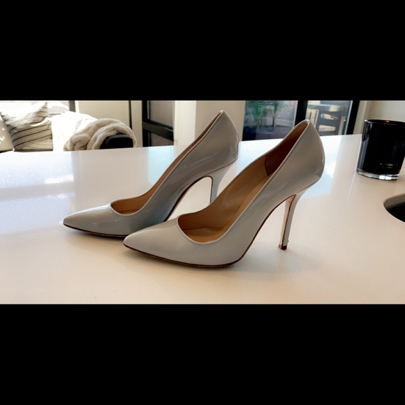 Oscar de la Renta Shoes - Oscar de la Renta Pastel Blue Pointy Pumps